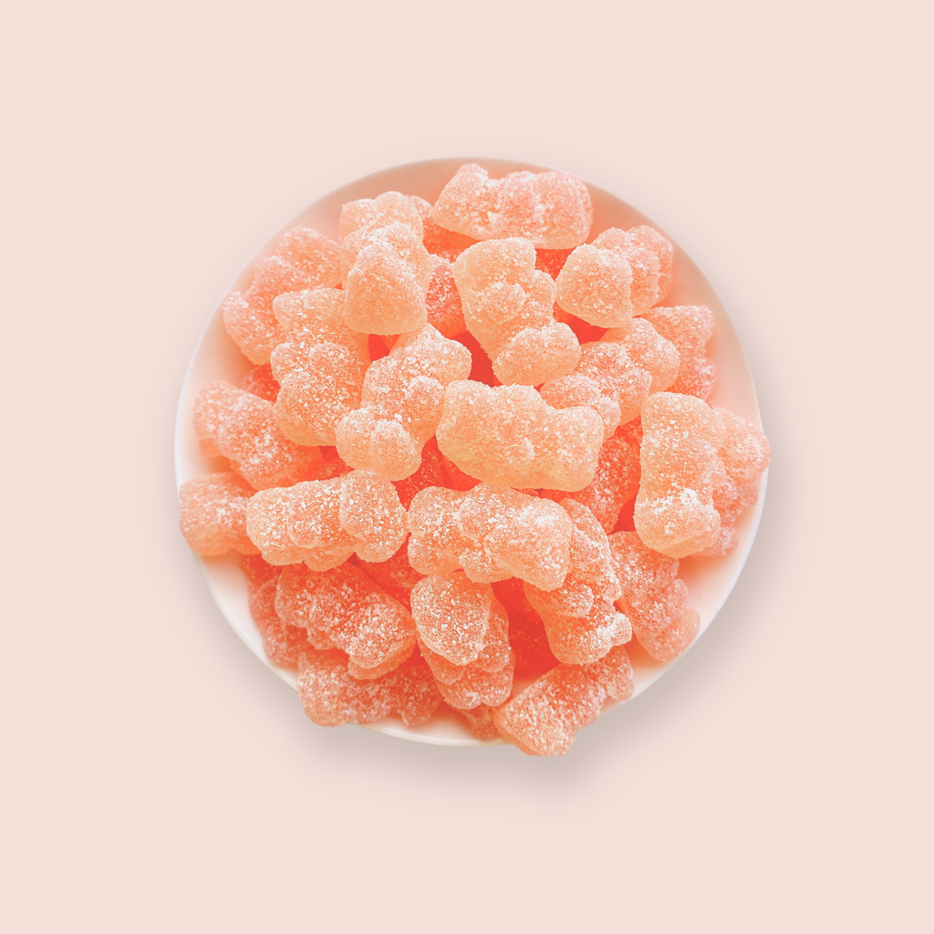 Prosecco gummy bears in sealed candy box (non alcoholic)