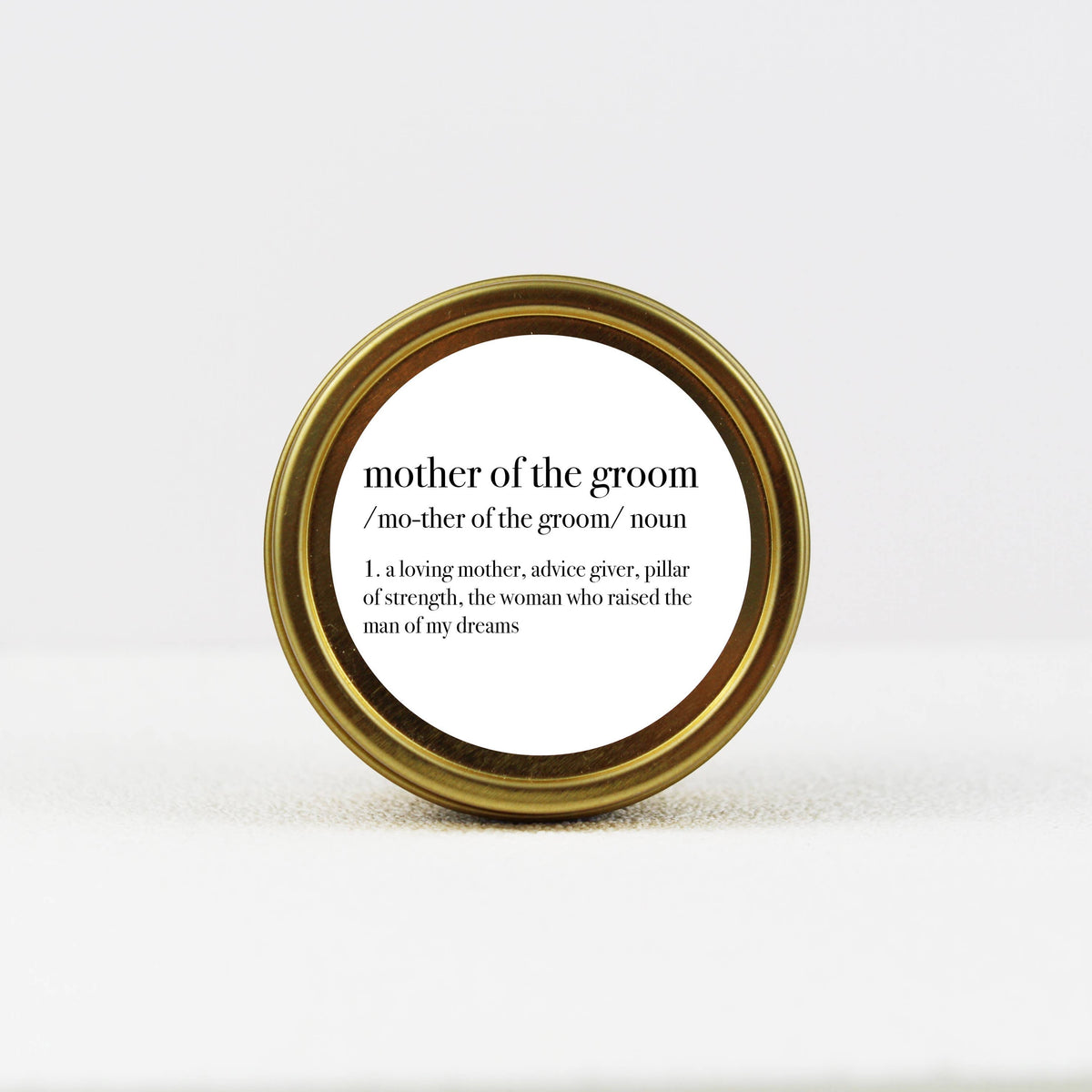 Mother of the Groom Definition Soy Candle
