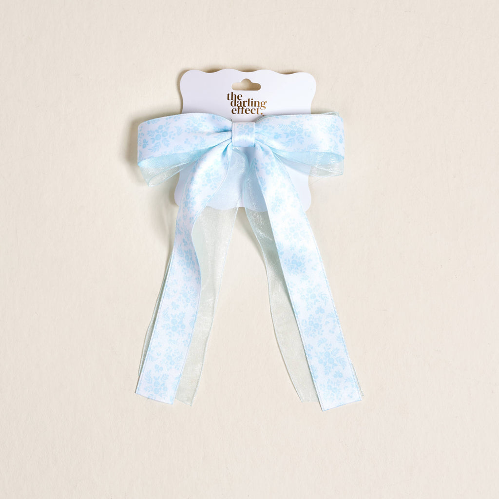 Lovely Layered Hair Bow – Something Blue