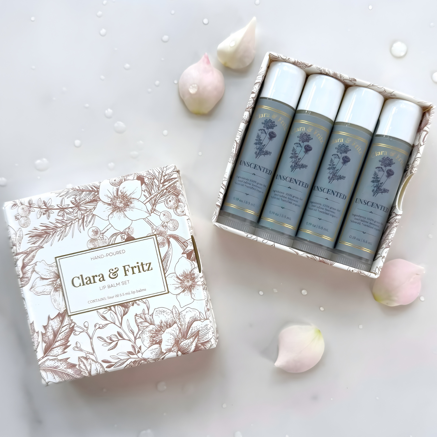 Tallow Lip Balm Boxed Set – Nourishing Natural Lip Balm Gift Set