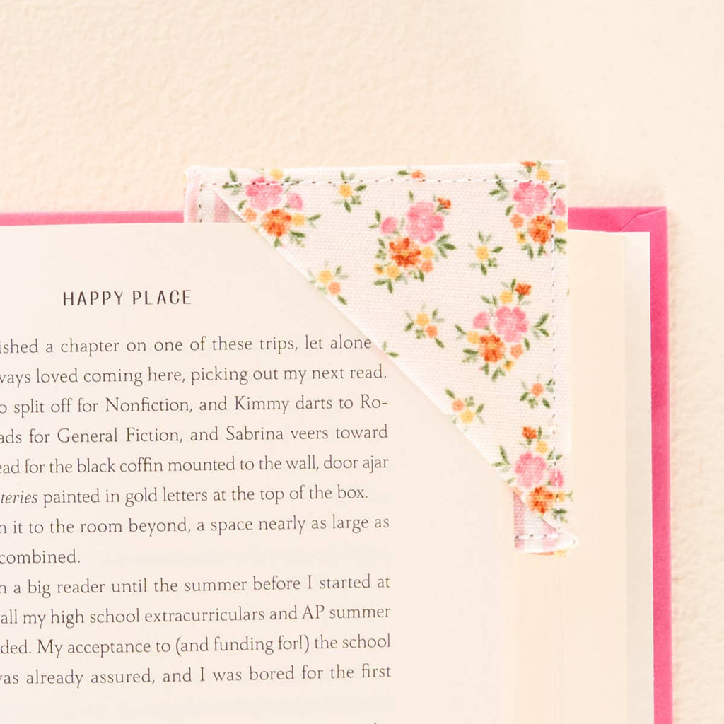 Corner Keeper Fabric Bookmark – Endless Daydream Cream