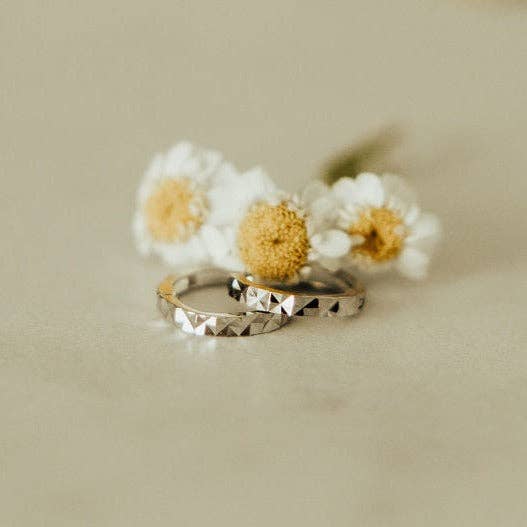 Sydney Hammered Hoop Earrings – Gold or Silver Huggies