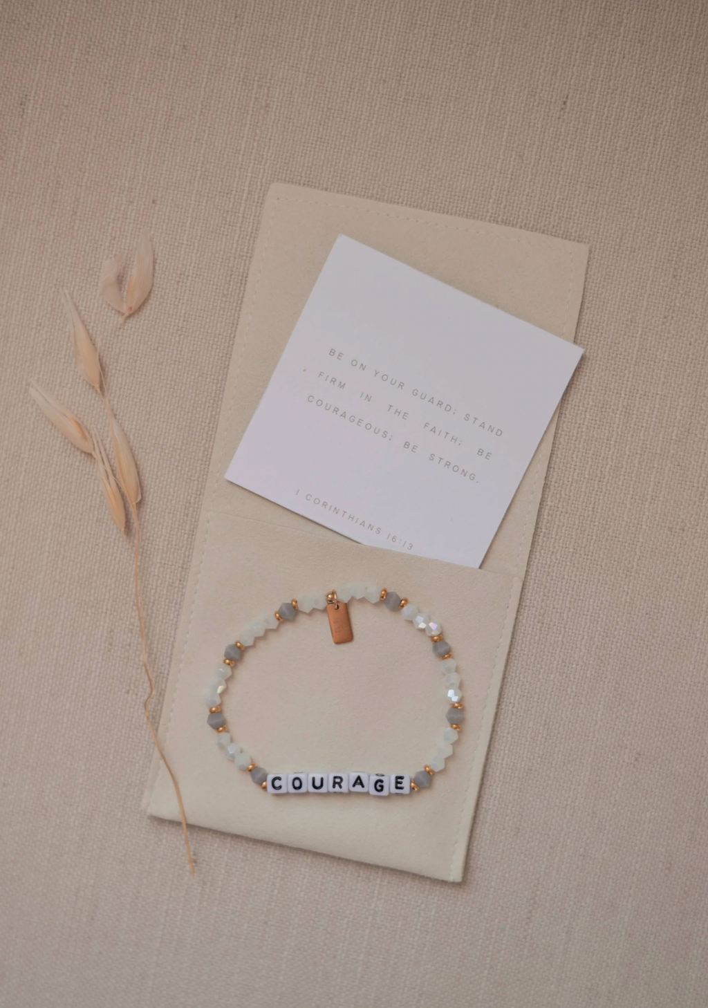 Courage Bracelet – Faith Inspired Beaded Bracelet