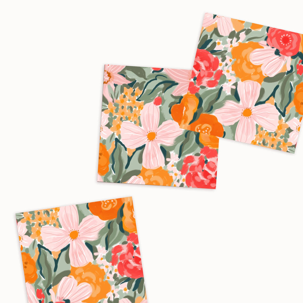 Warm Floral Matchbox – Decorative Safety Matches