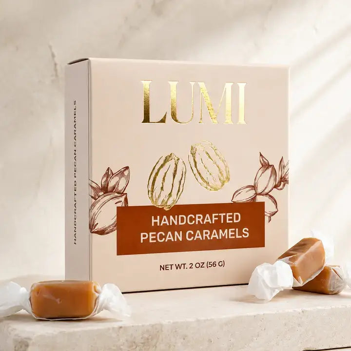Fall Handcrafted Pecan Caramels – 2 oz