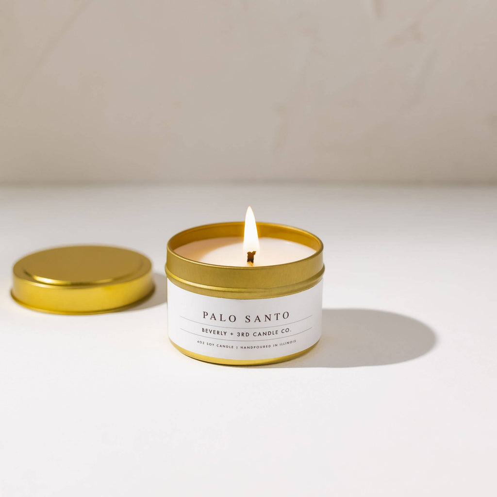 Palo Santo Soy Candle – 4oz Travel Tin