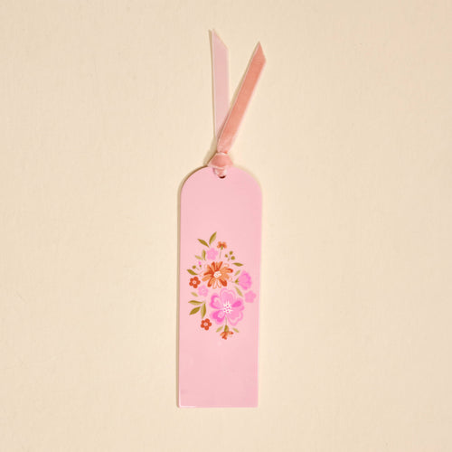 Acrylic Bookmark – Dainty Floral Pink