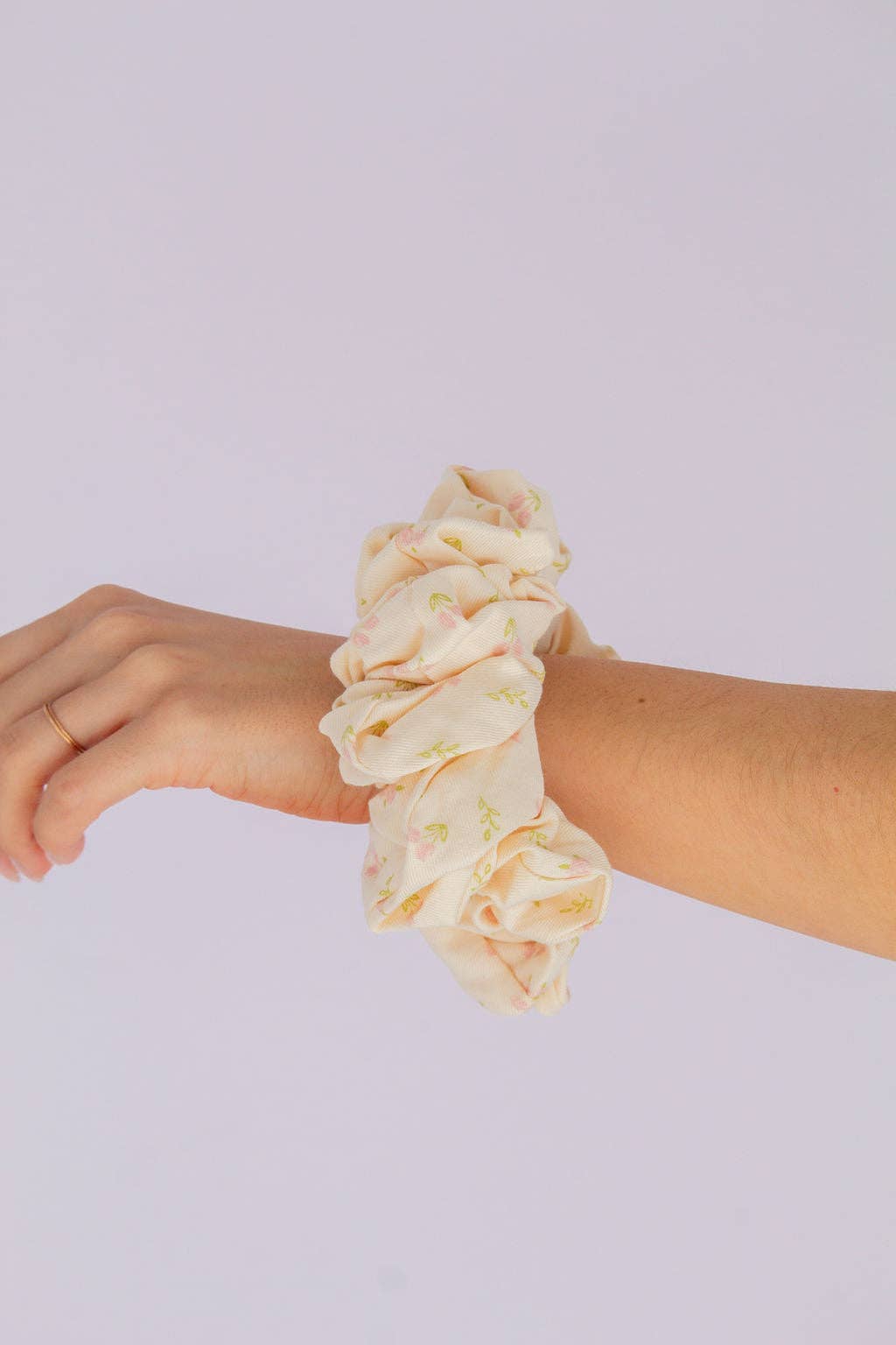 Pink Tulip Jumbo Scrunchie