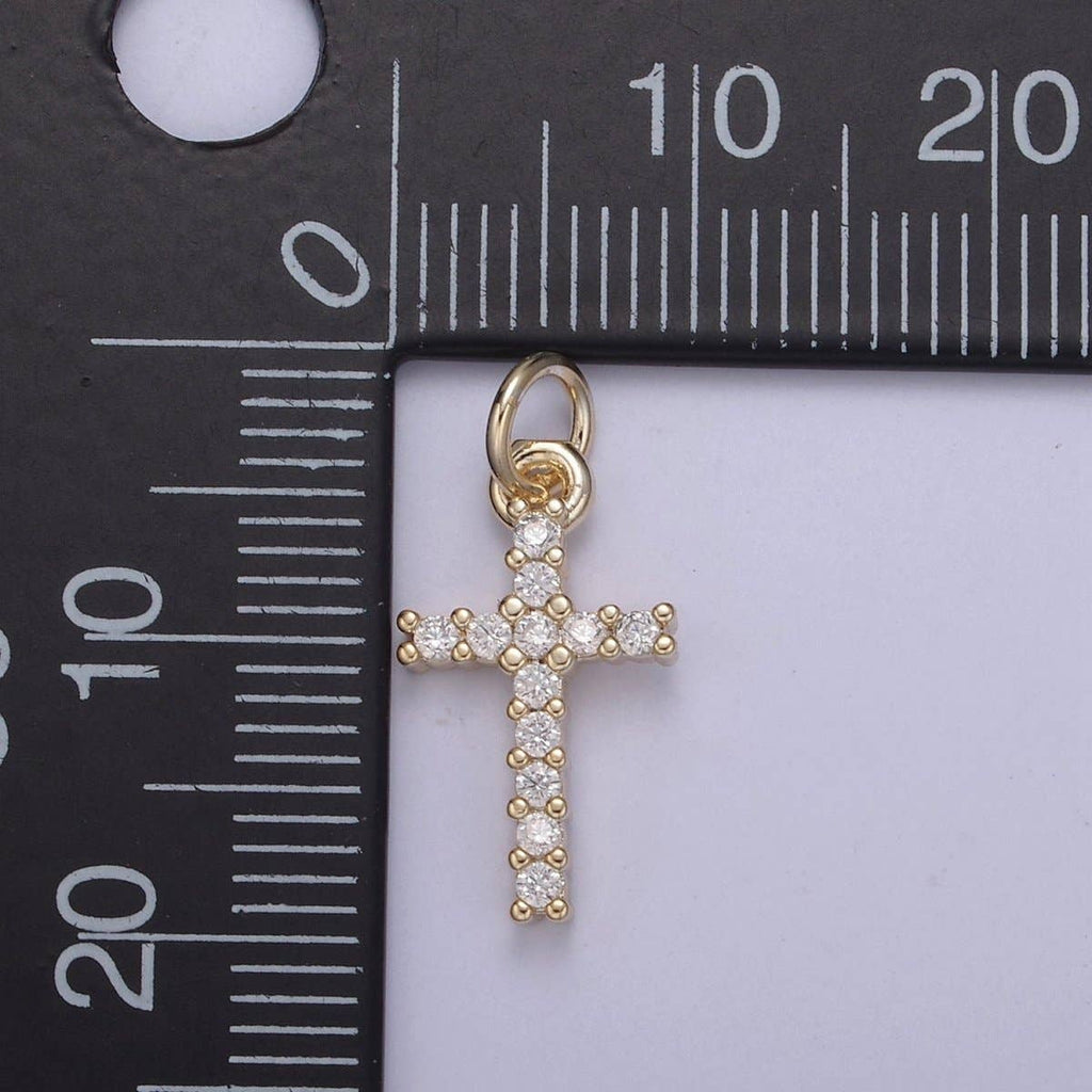 💛 Faithful Cross Charm