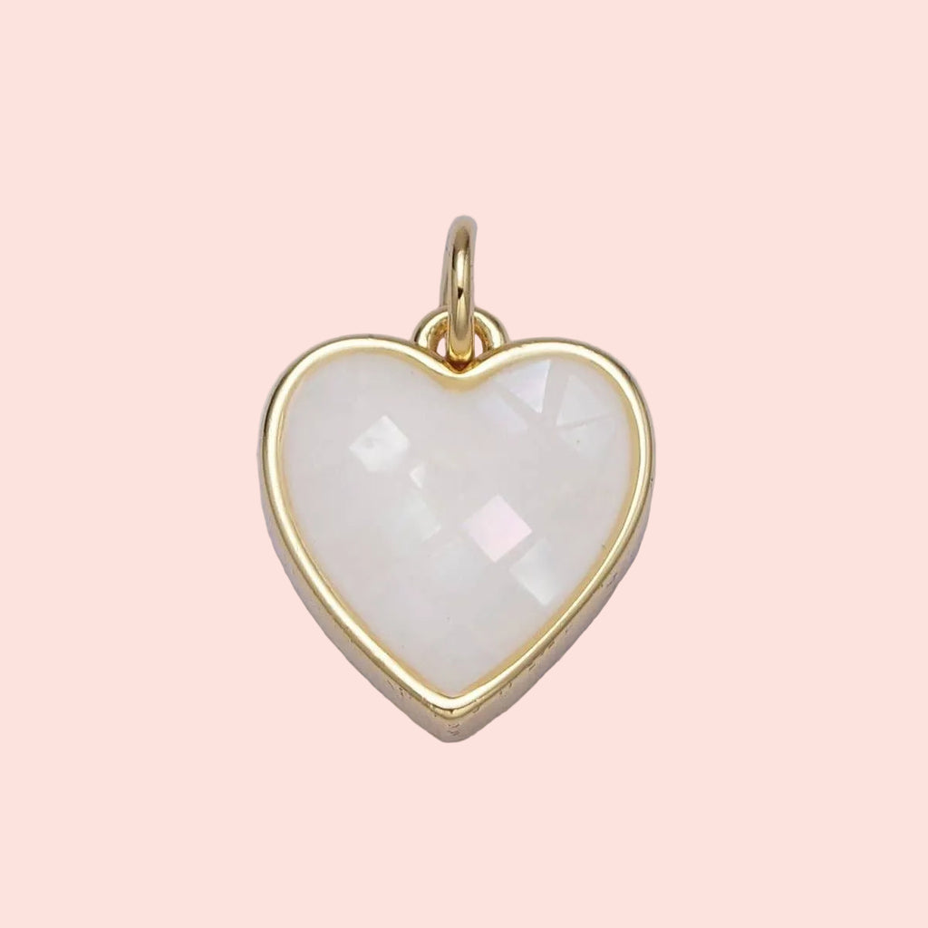 24K Gold Filled Shell Heart Charm
