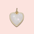 24K Gold Filled Shell Heart Charm