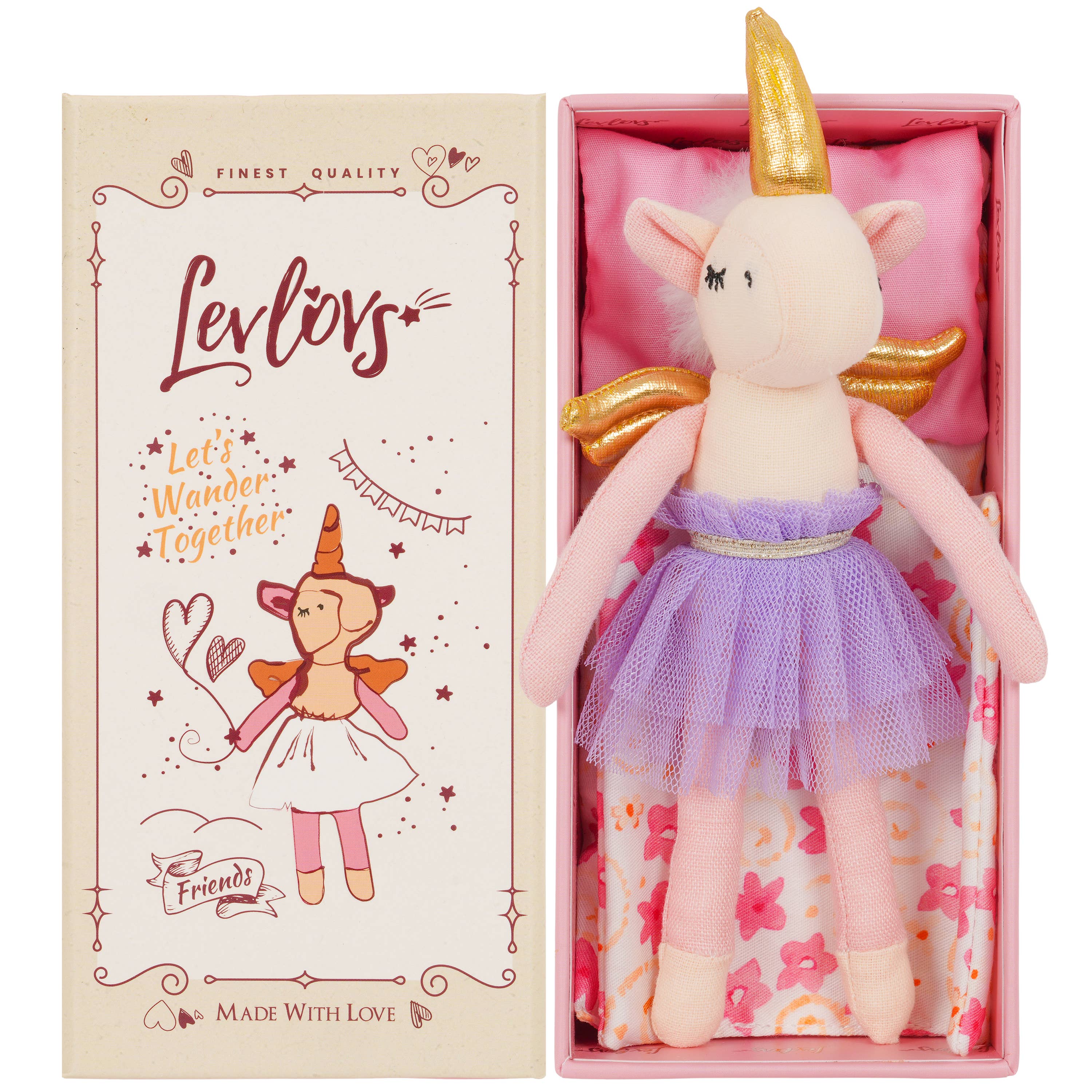 Levlovs Unicorn Bella in Her Keepsake Box