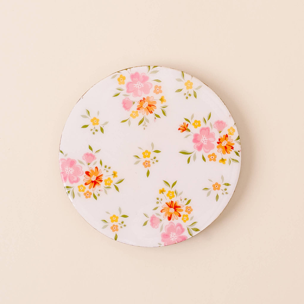 Wood Enamel Coaster - Endless Daydream Cream