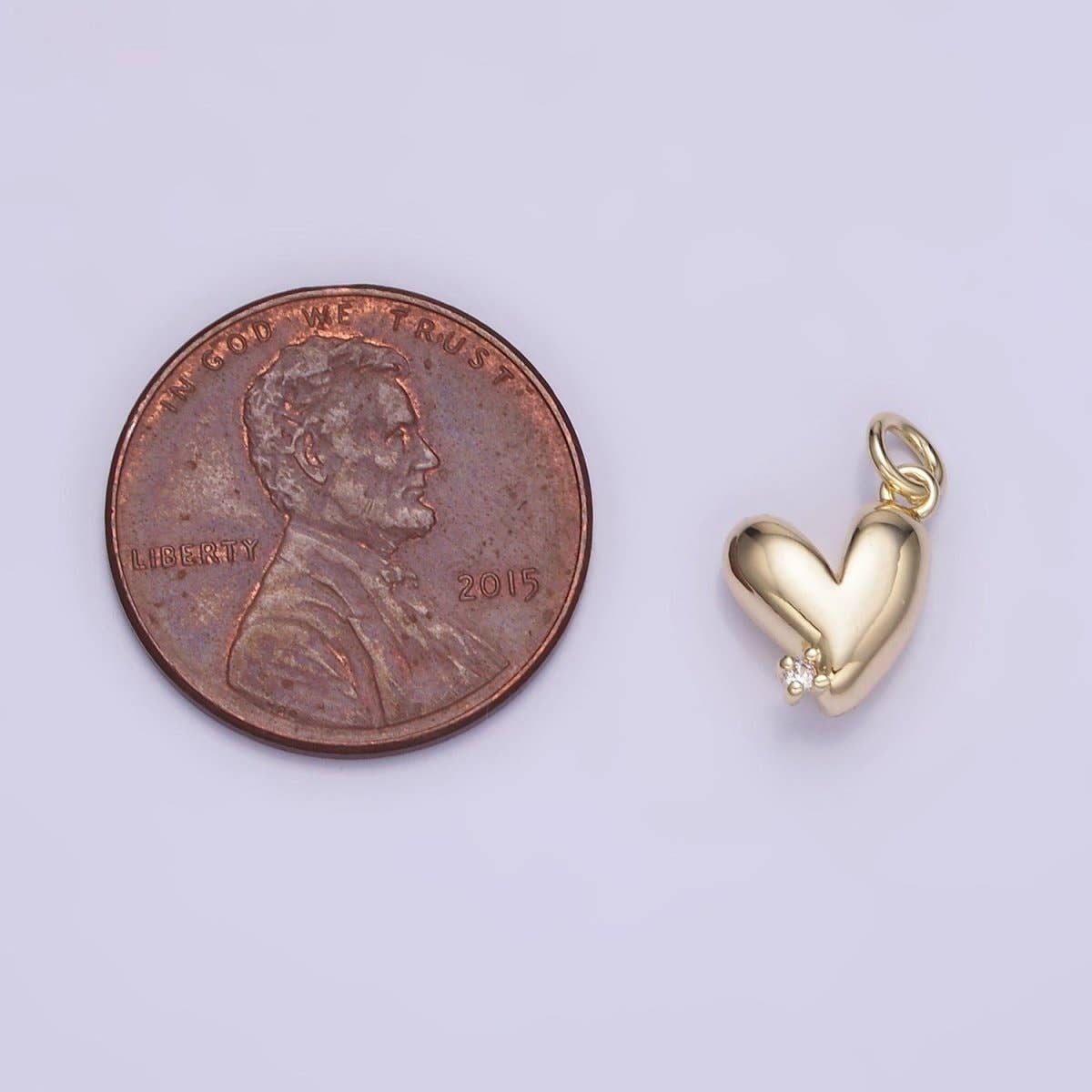 ✨ Sparkling Heart Charm