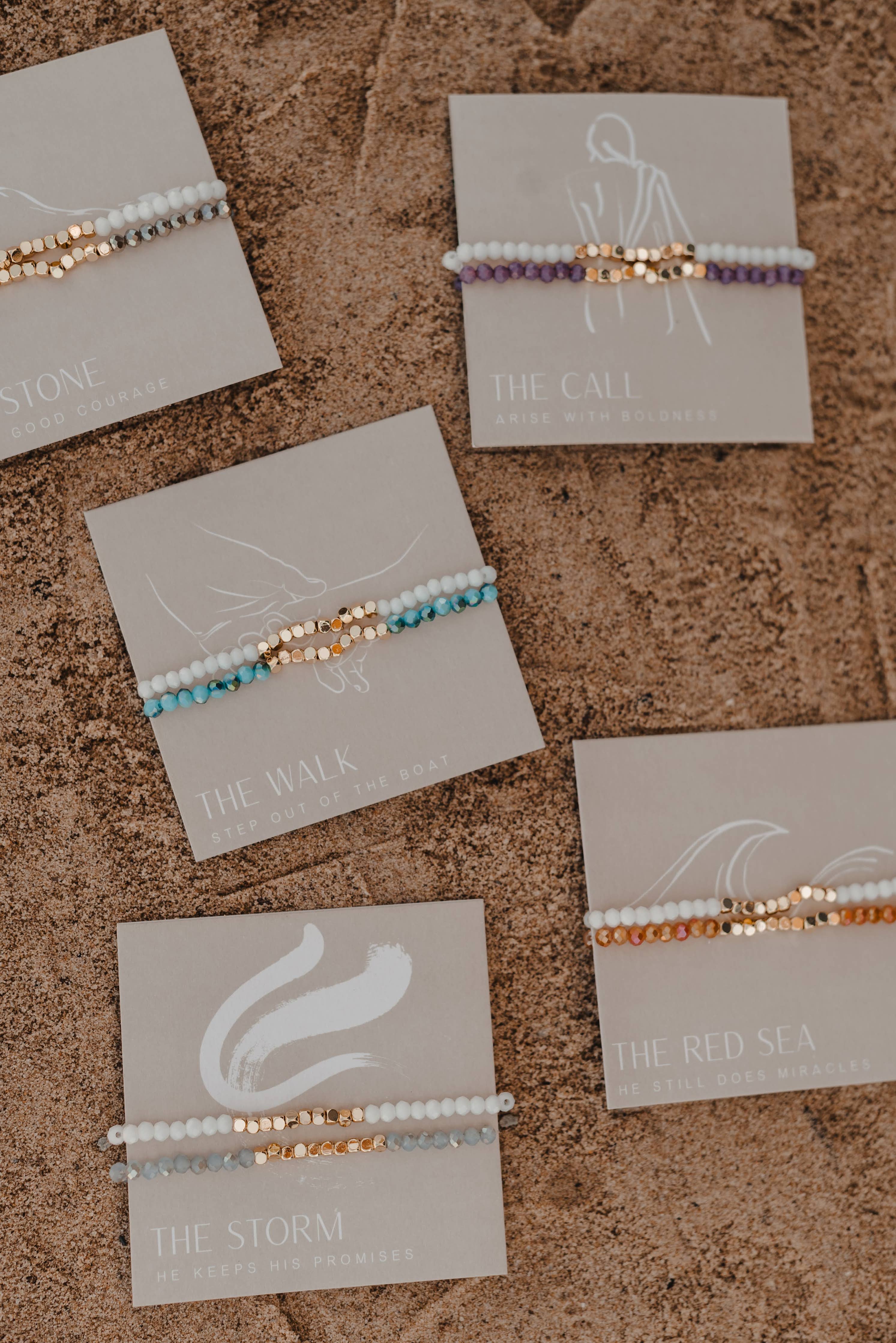 The Stone Bracelet Set – Faith & Courage Bracelet Set