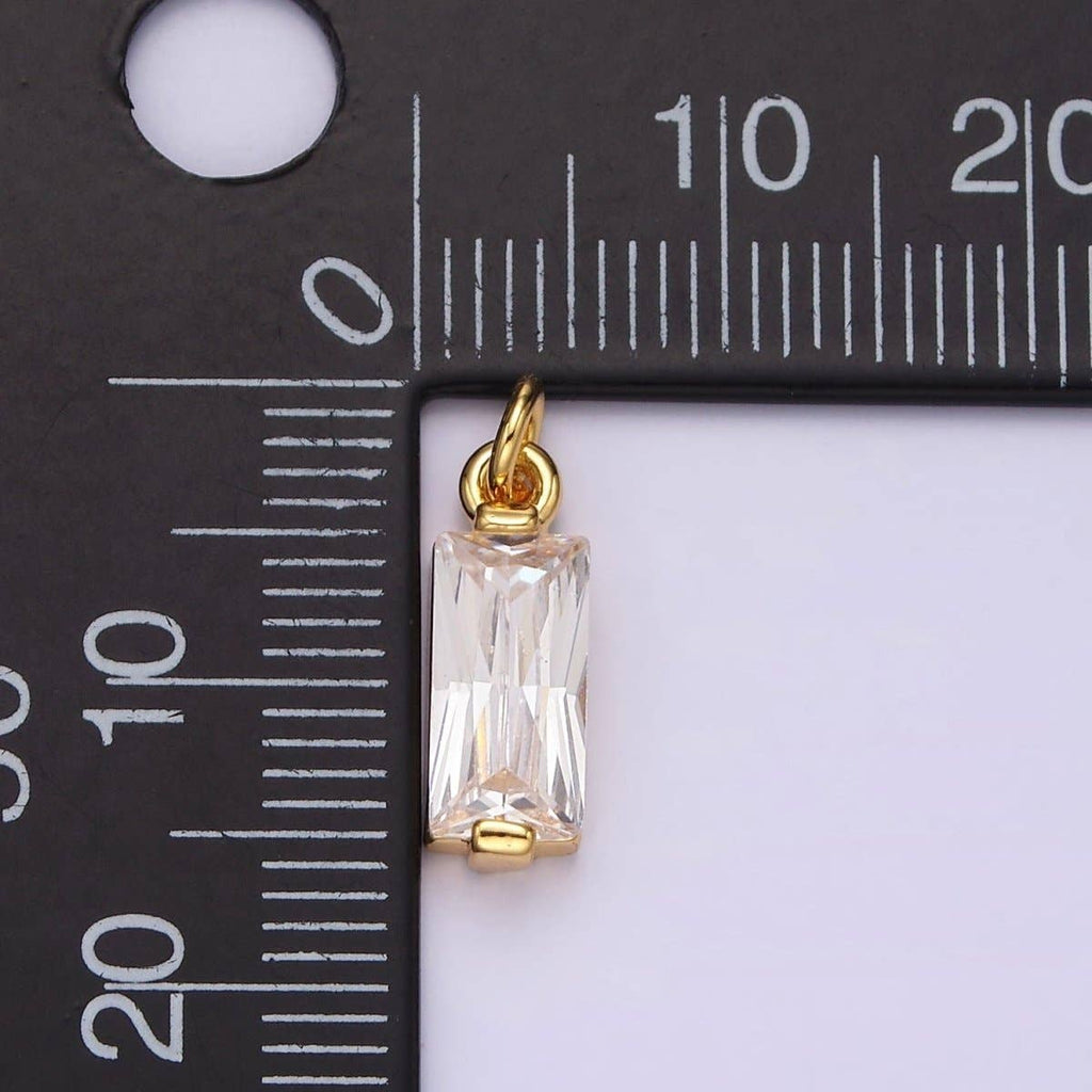 🟡 Baguette Bezel Charm