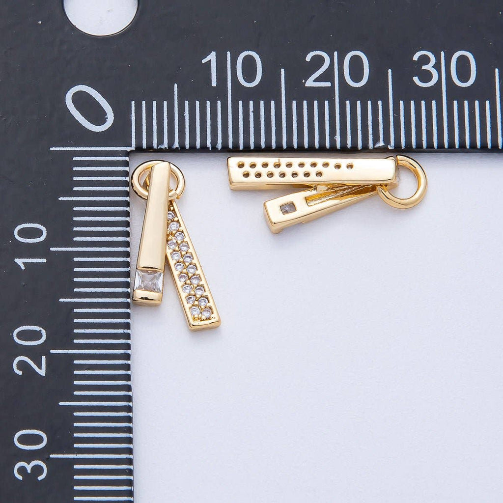 ✨ Ribbon Tie Crystal Charm