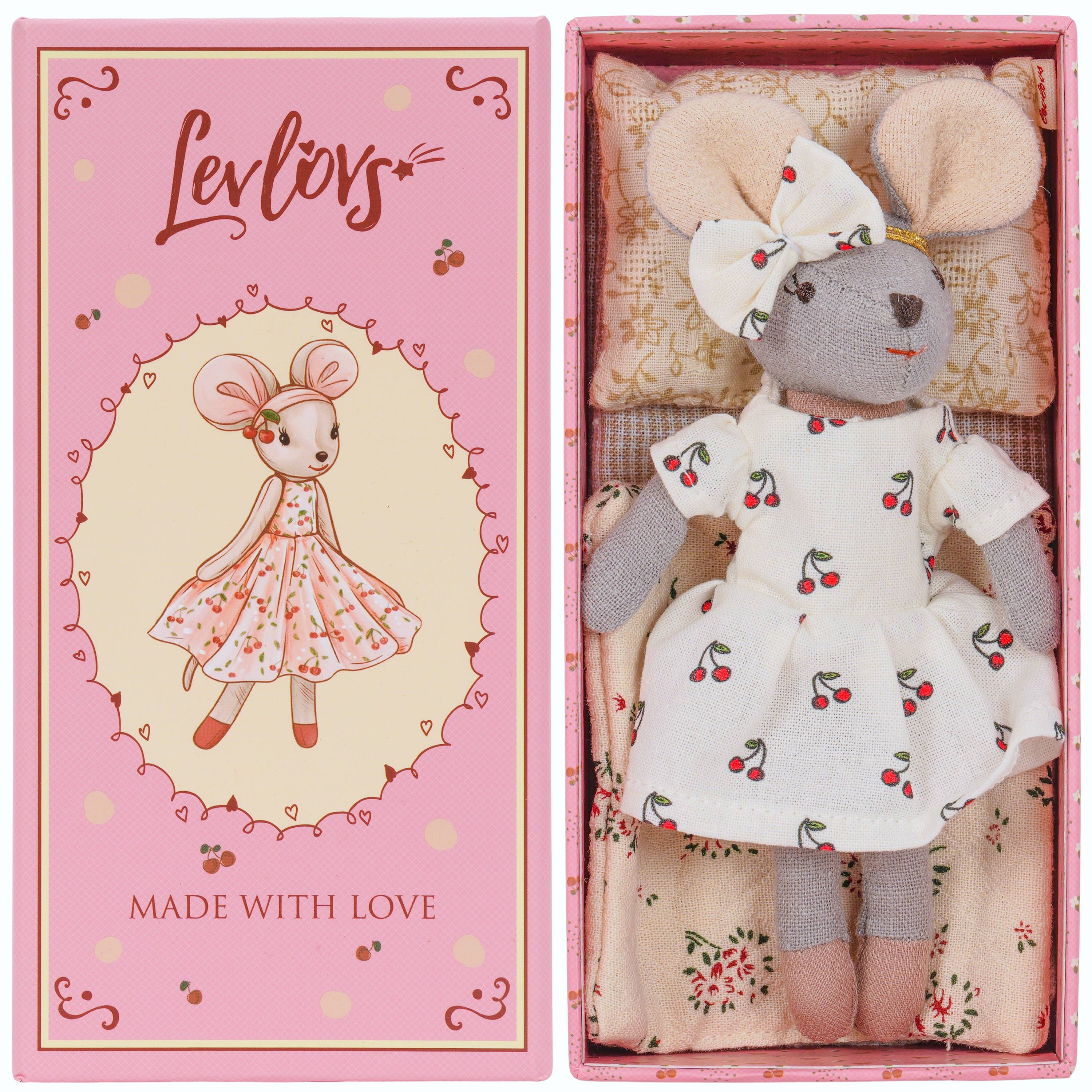 Levlovs Mouse Cherry in Her Keepsake Box