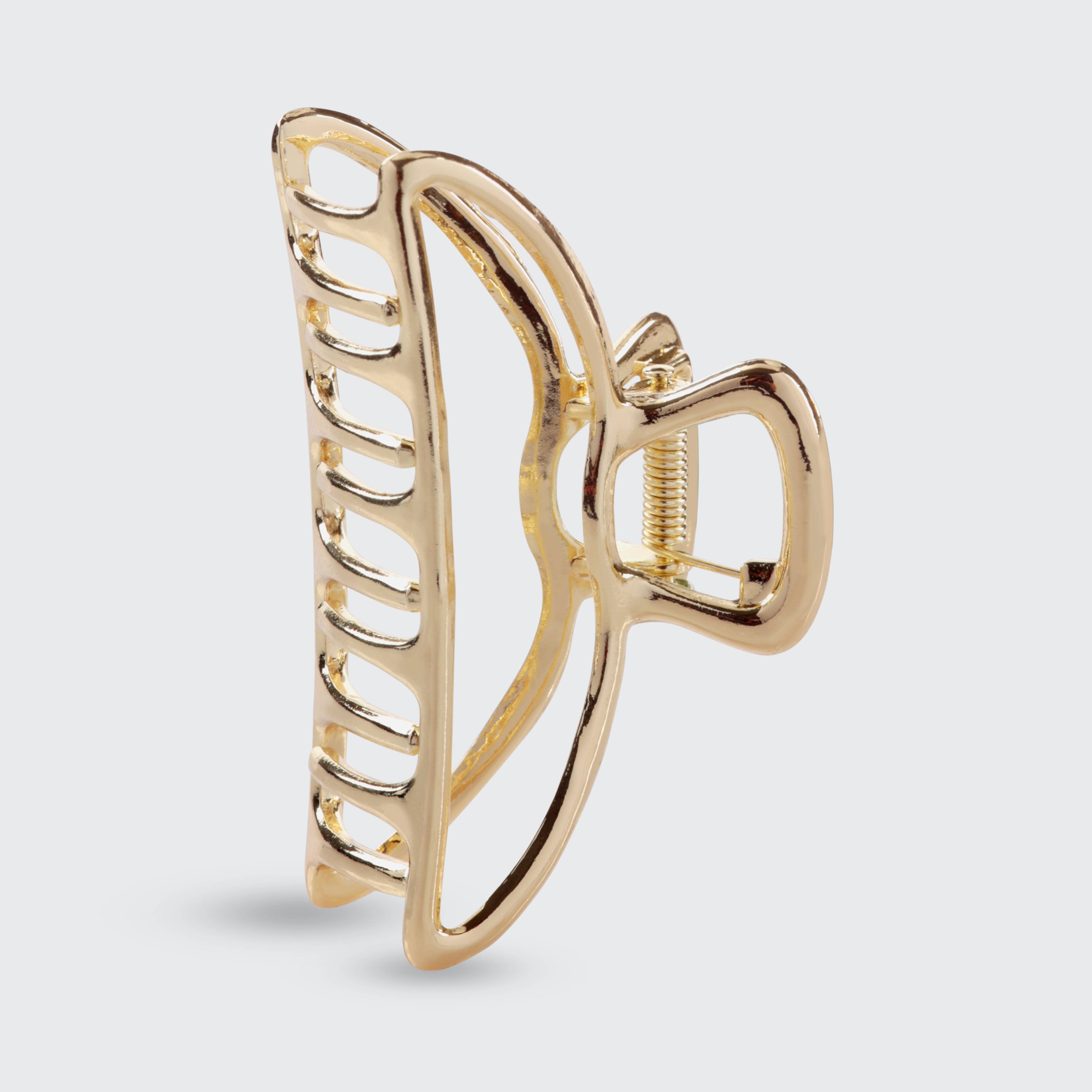 Gold Claw Clip – Open Shape Hair Clip – Hair Accessory