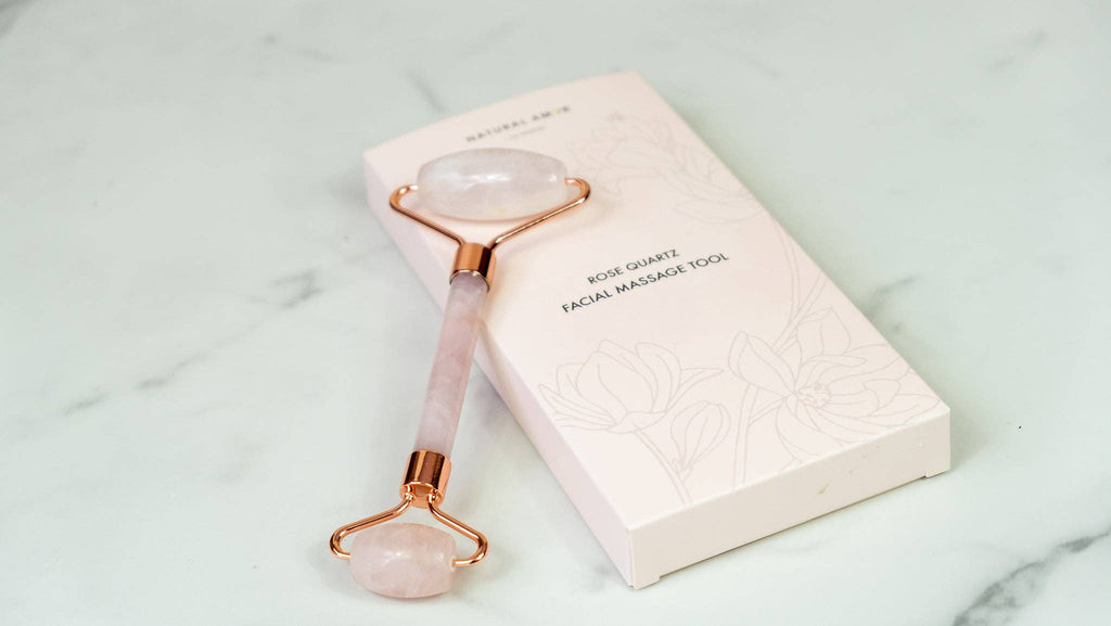 Rose Quartz Facial Roller – Self Care Beauty Tool