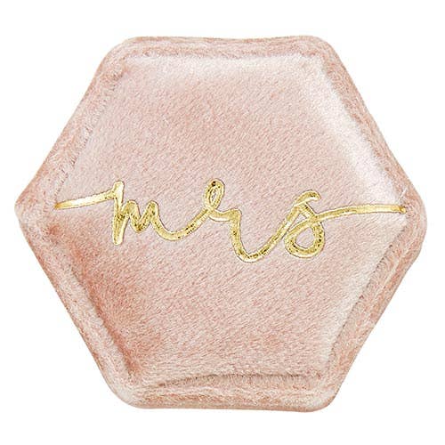 Velvet Ring Box - Mrs