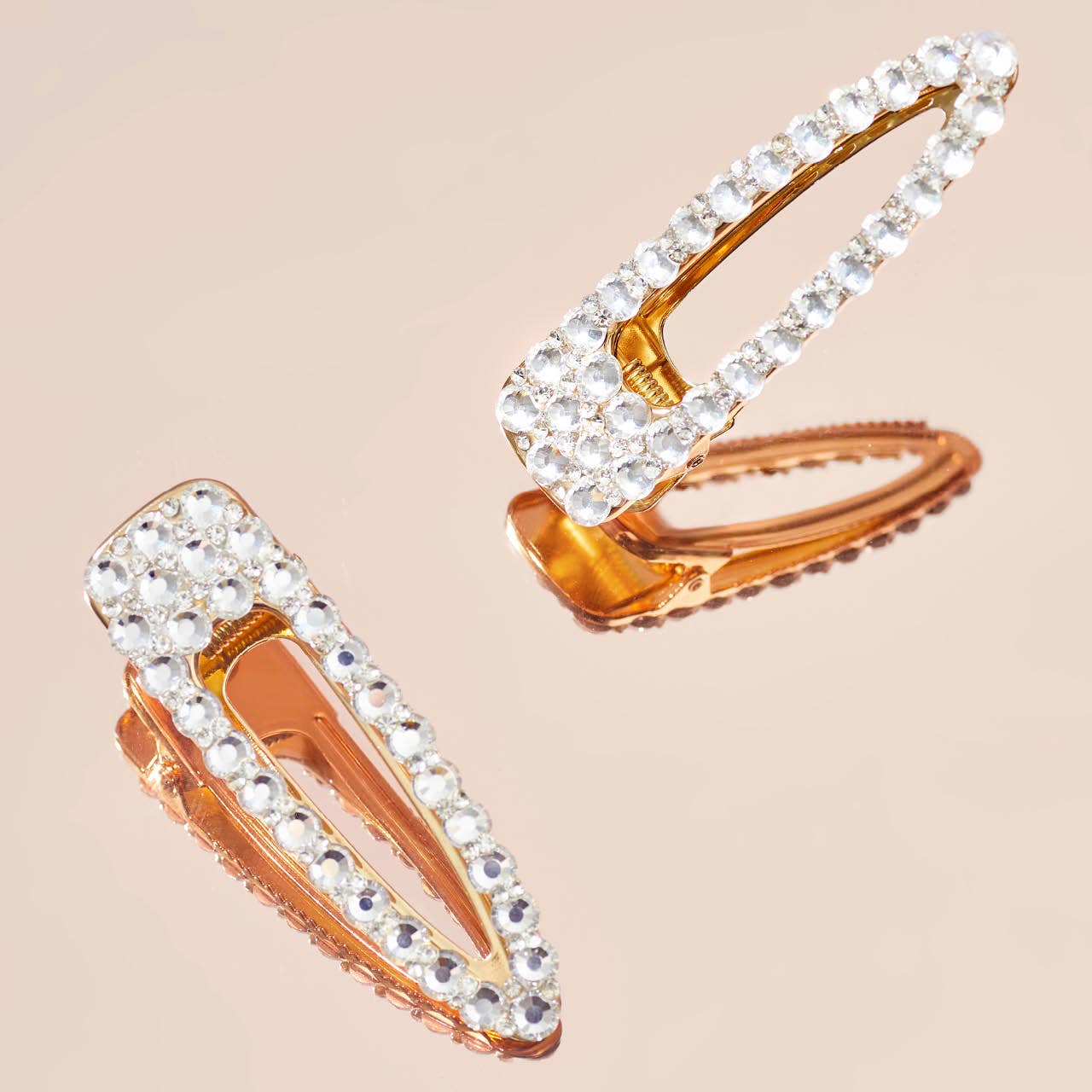 Gold Rhinestone Hair Clip – Statement Hair Accessory