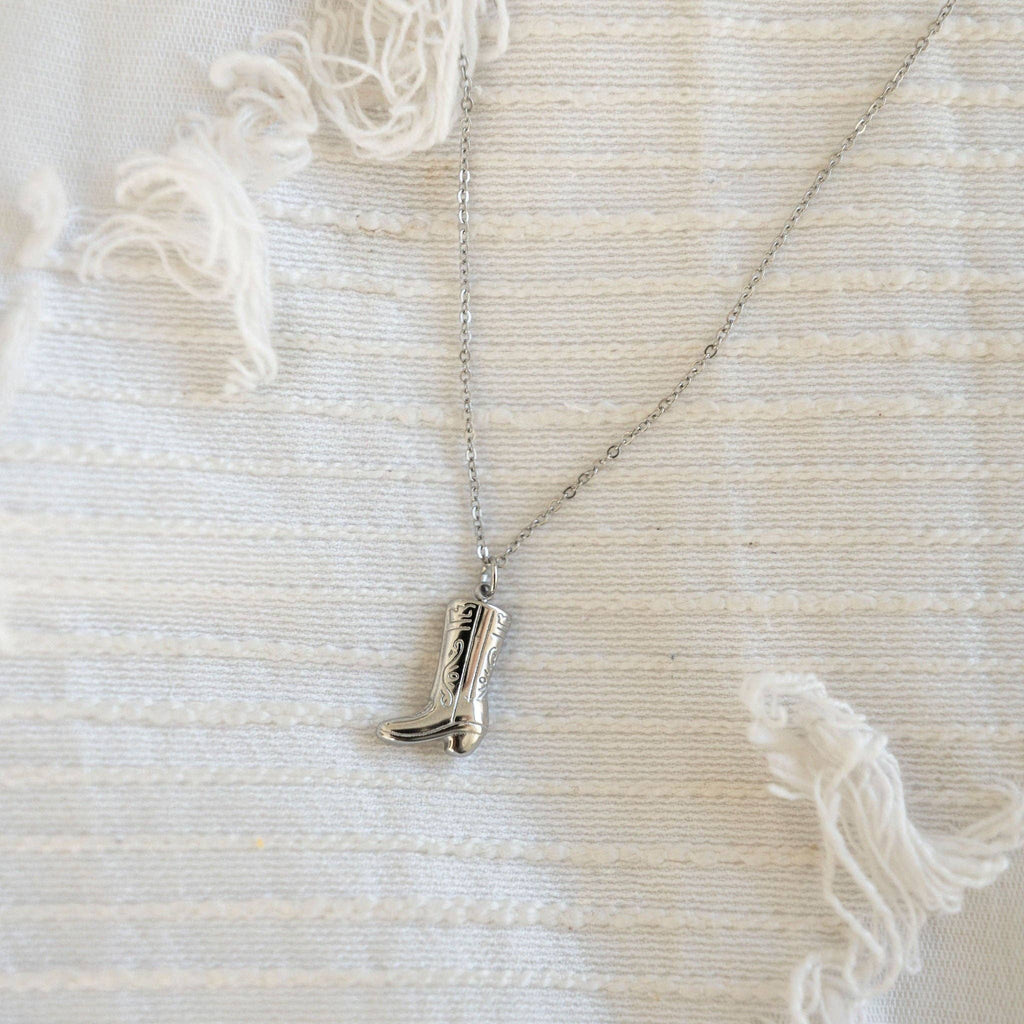 Dolly Boot Necklace – Gold Cowboy Boot Charm Necklace