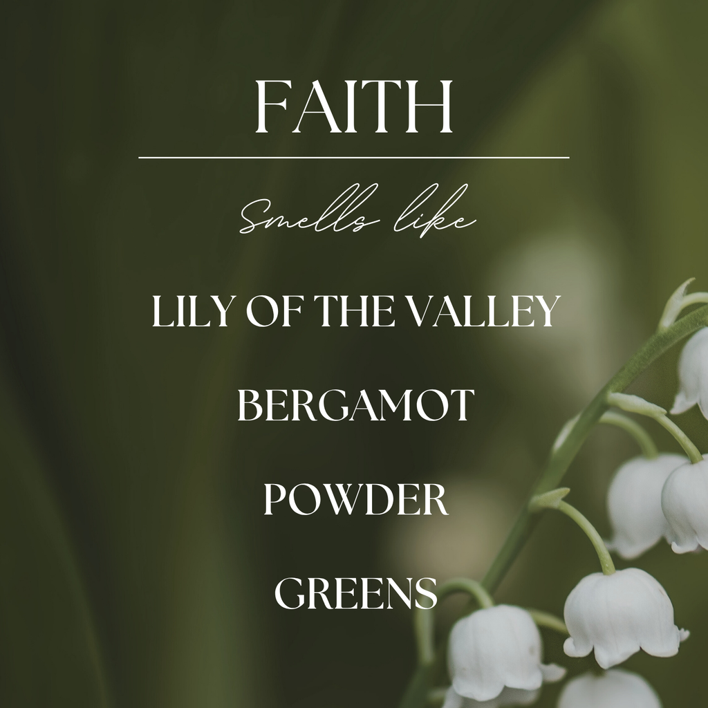 Faith Lily & Bergamot – 9 oz. Soy Candle Gift